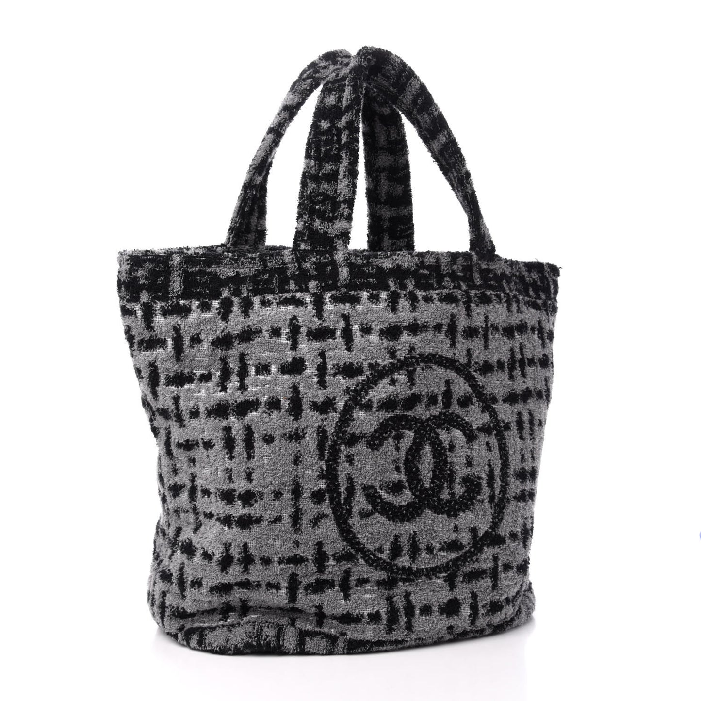Terry Cotton CC Tote Black Grey