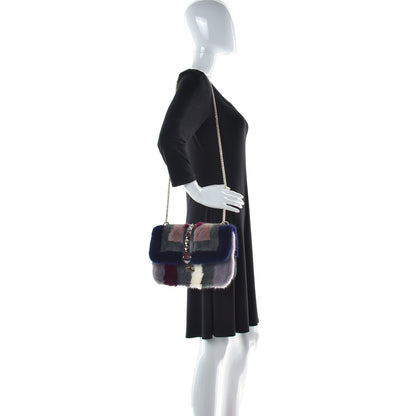 Valentino Garavani Mink Fur Medium Glam Lock Rockstud Flap Multicolor 3 of 18