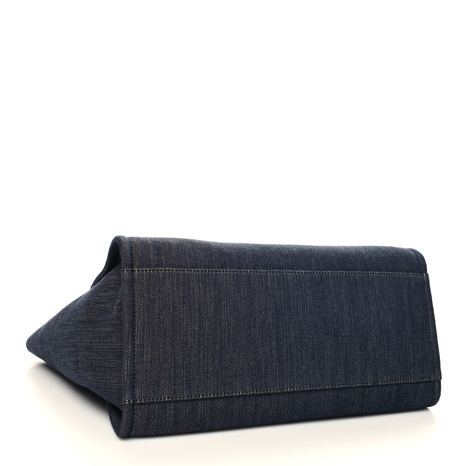 Chanel Denim Medium Deauville Tote Dark Blue 4 of 12