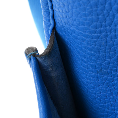 Hermes Taurillon Clemence Evelyne III PM Bleu Hydra 11 of 11