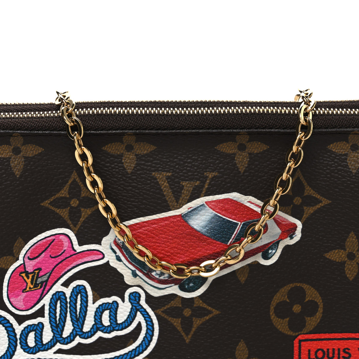 Monogram World Tour Double Zip Pochette