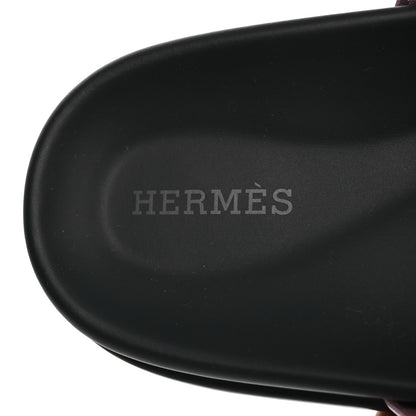 Hermes Suede Goatskin Womens Chypre Sandals 38 Rose Antique 5 of 11