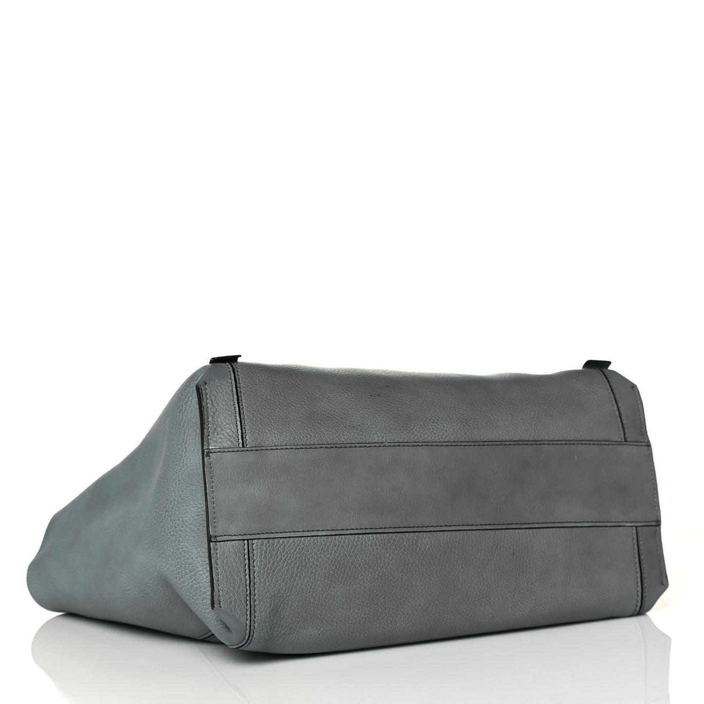 Smooth Calfskin Medium Milo Shopping Tote Cloudy Blue