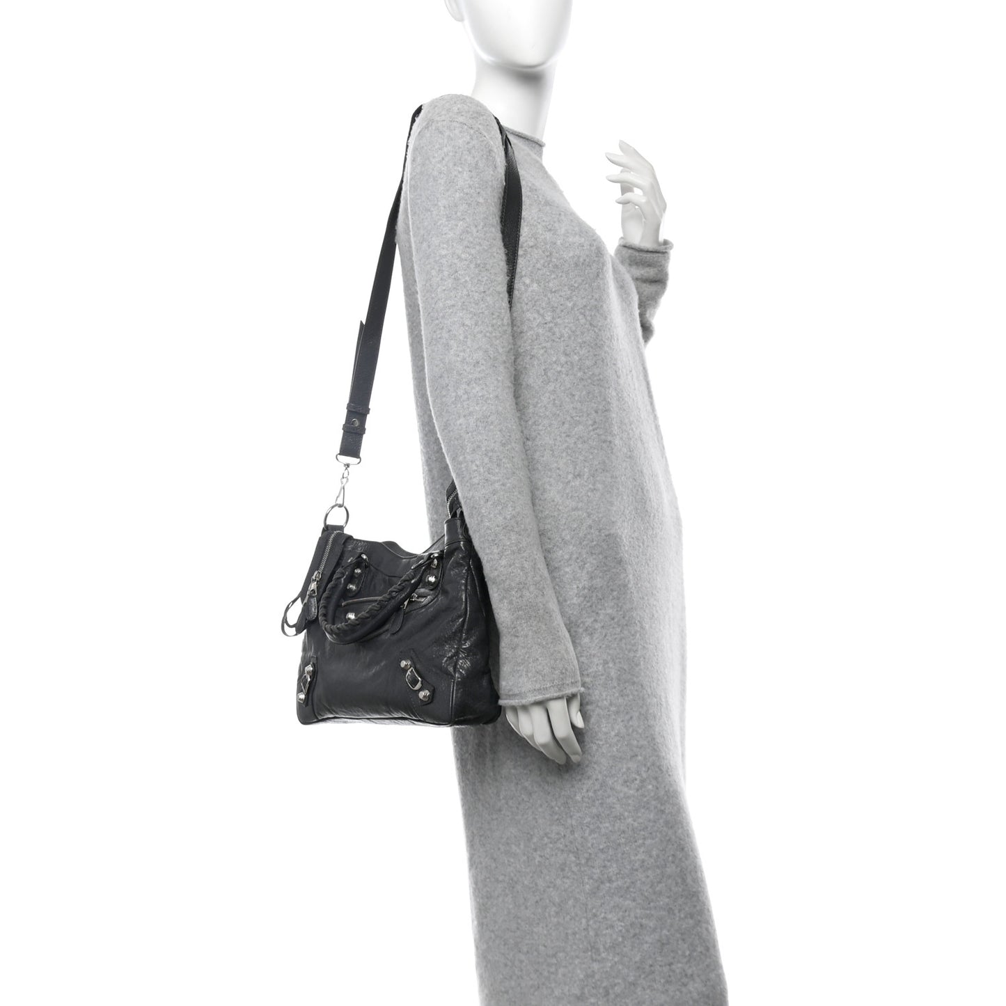 Agneau Giant 12 Silver Hardware Town Gris Fossile