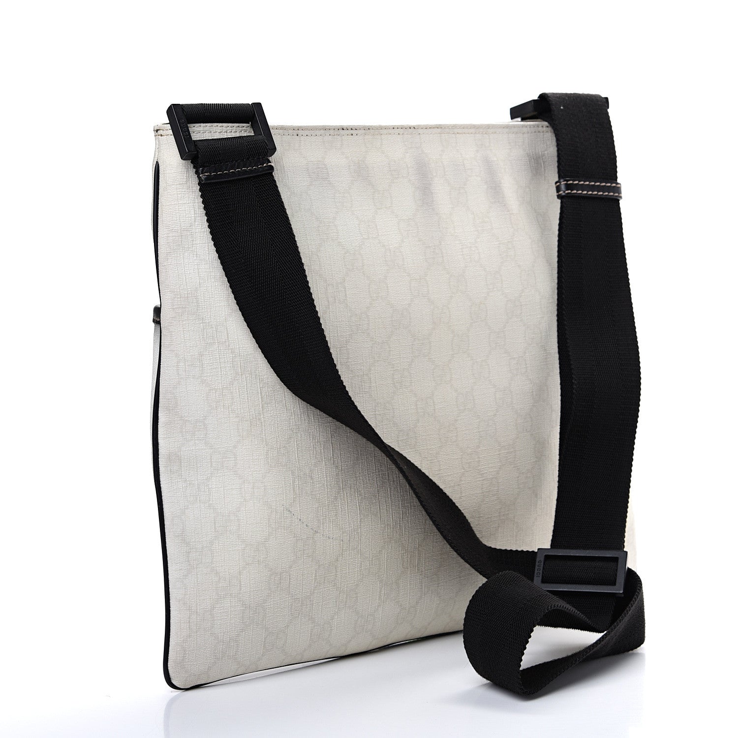 Gucci GG Plus Monogram Web Messenger Bag White 2 of 17