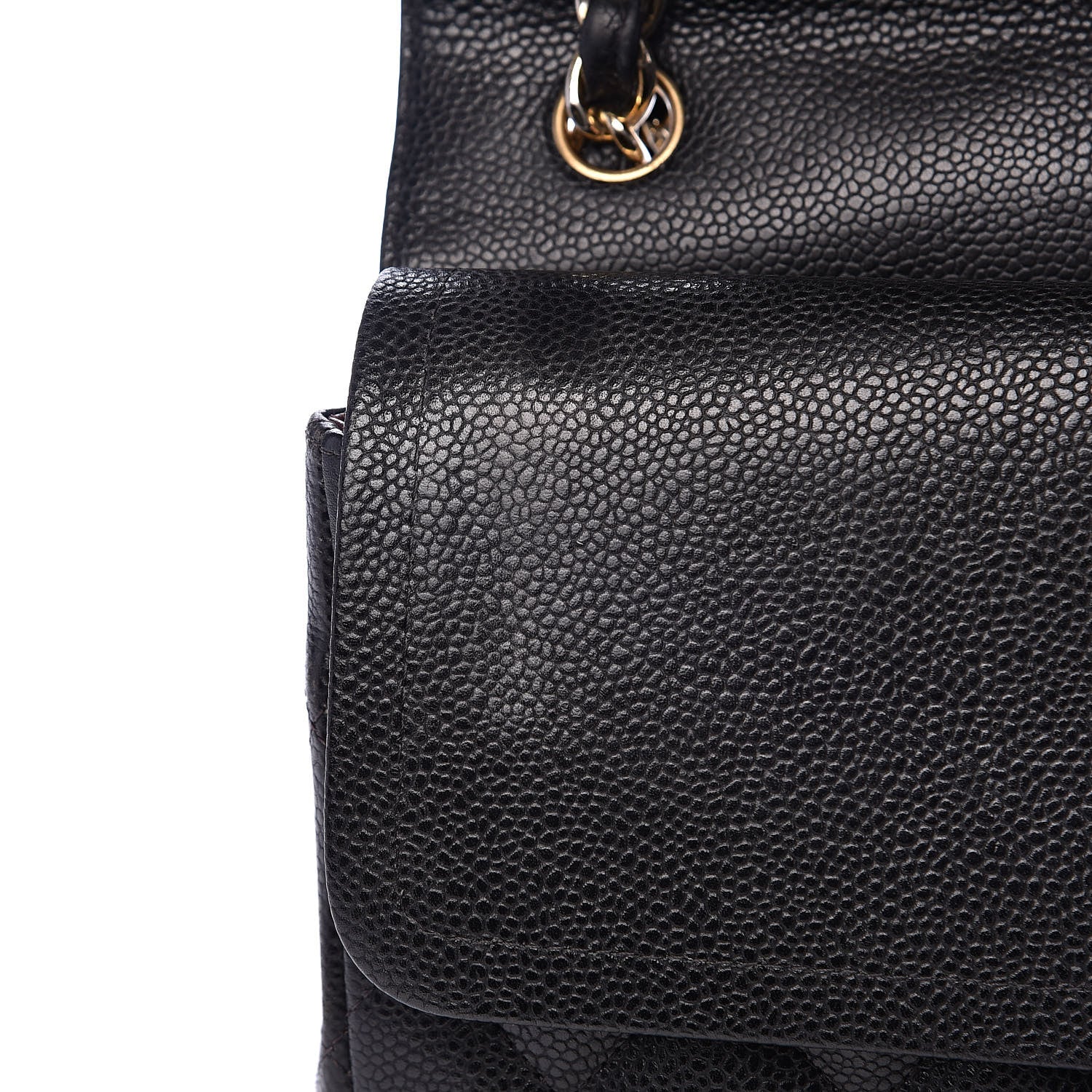 Chanel Caviar Quilted Jumbo Double Flap Black 21 of 24