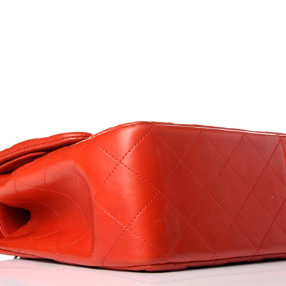 Chanel Lambskin Quilted Jumbo Double Flap Red 8 of 9
