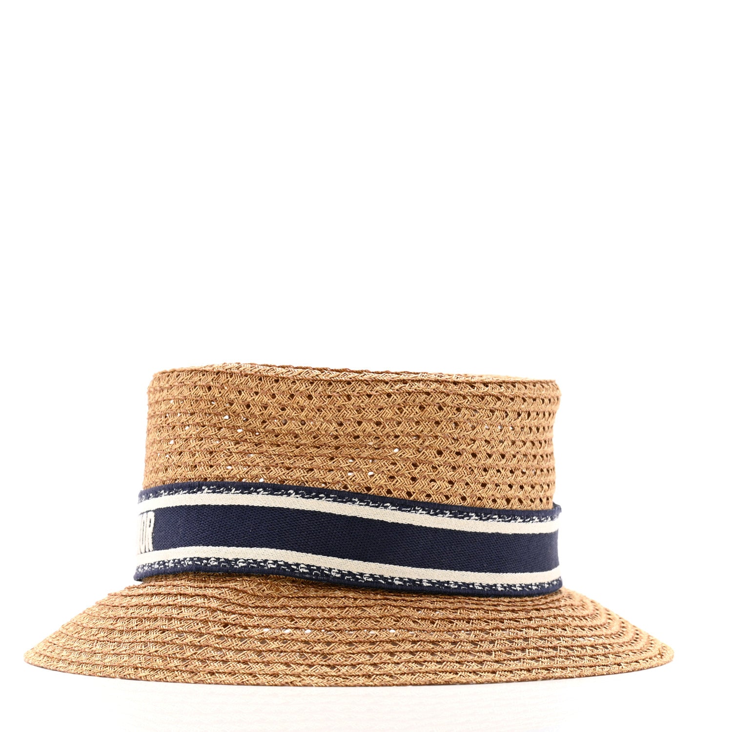Christian Dior Straw Dioresort Brim Hat 58 Natural 1664428