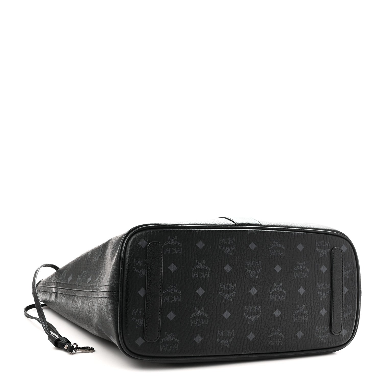 MCM Visetos Medium Liz Reversible Shopper Tote Black 9 of 14