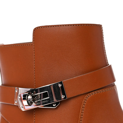 Hermes Calfskin Neo Low Boots 38.5 Natural 9 of 17