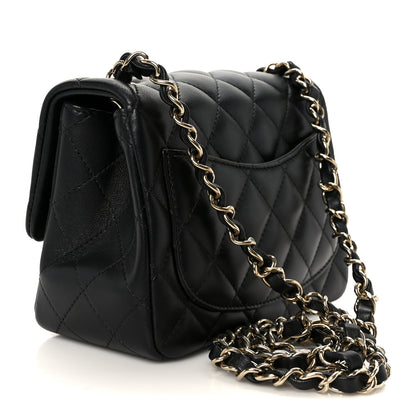 Chanel Lambskin Quilted Mini Square Flap Black 3 of 12