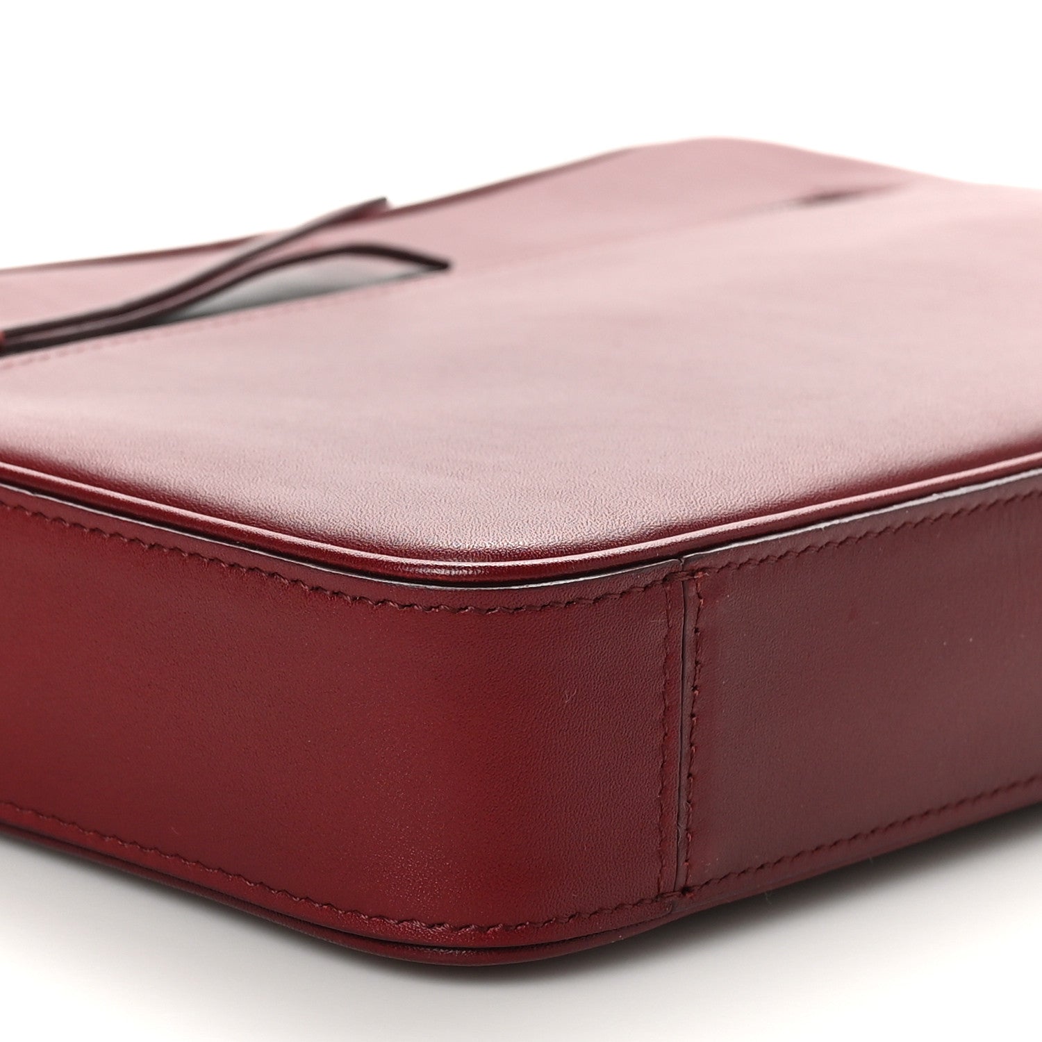 Celine Nappa Calfskin Dragonne Pouch Clutch Rust 9 of 11
