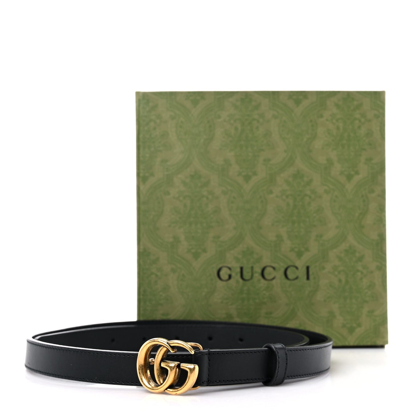 Calfskin Double G 20mm Belt 90 36 Black