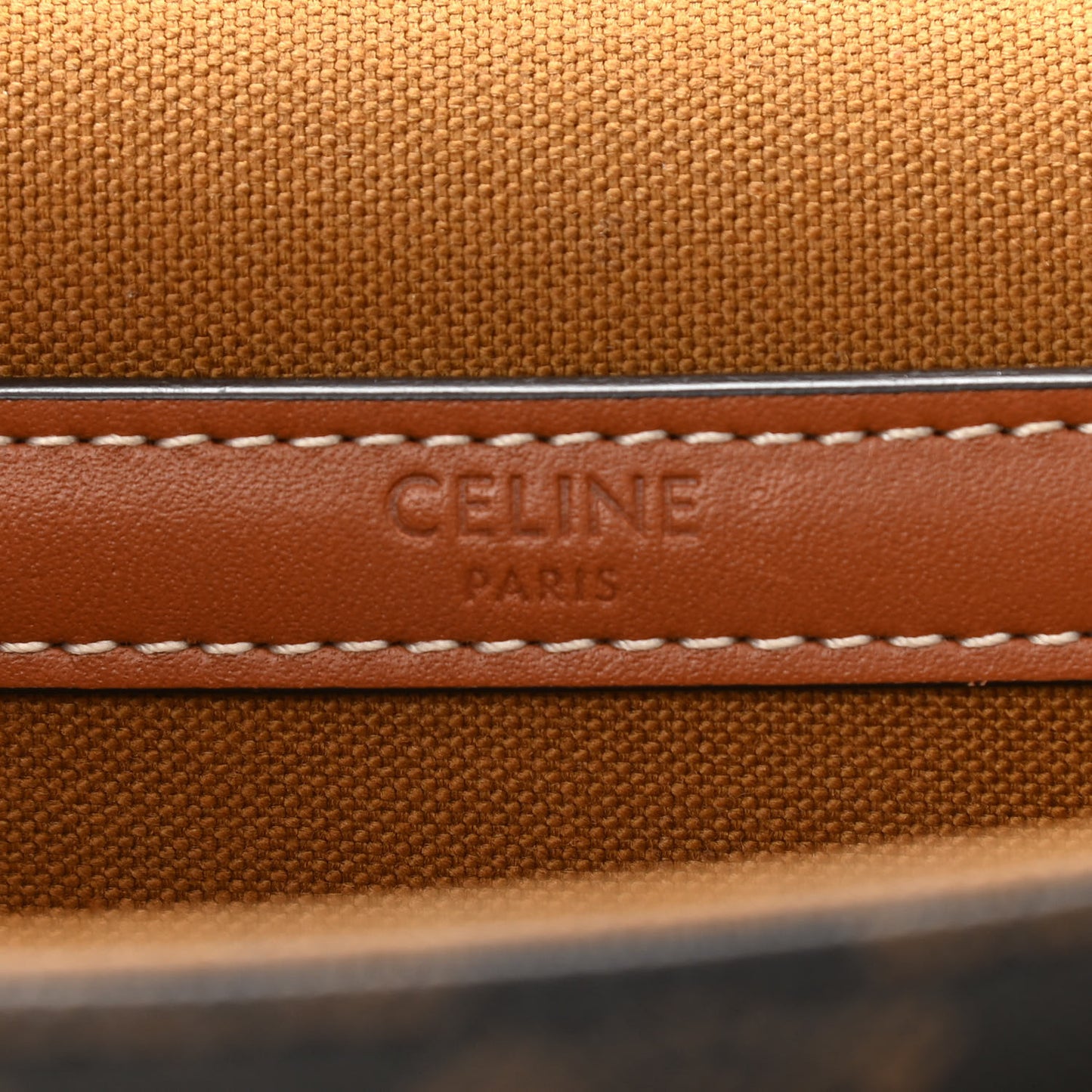 Triomphe Canvas Medium Folco Bag Tan