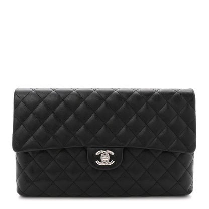 Chanel Caviar Quilted Flap Clutch Black 1 of 8