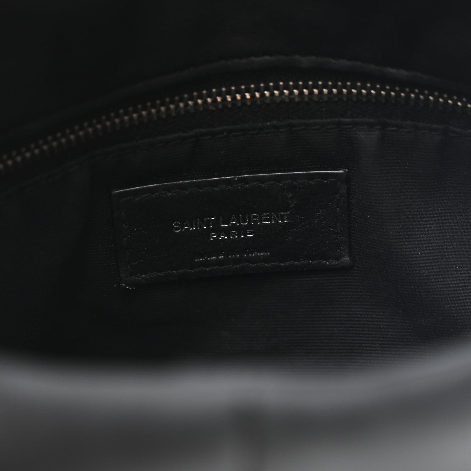 Saint Laurent Lambskin Quilted Small Loulou Puffer Monogram Chain Satchel Black 6 of 14