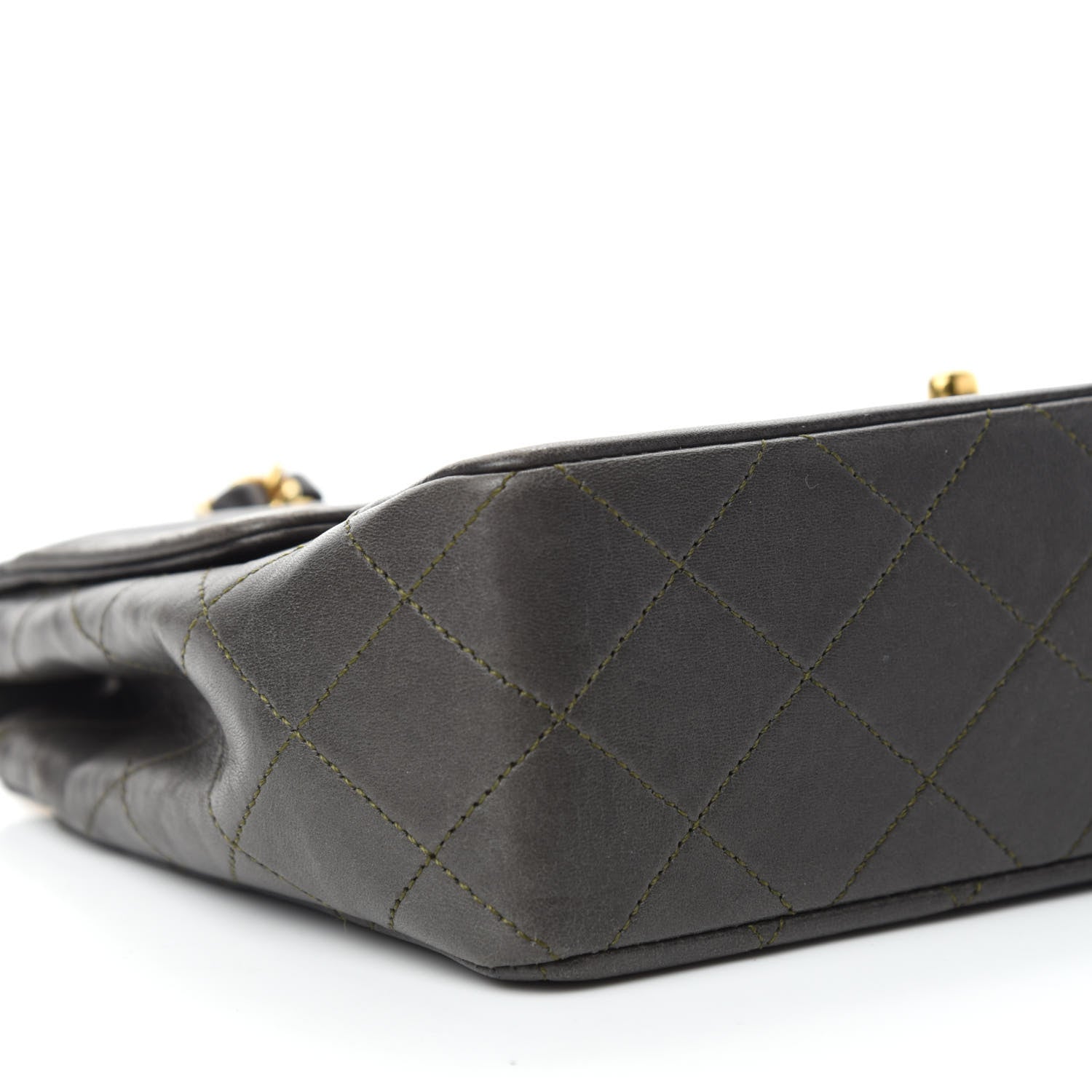 Chanel Lambskin Quilted Small Single Flap Green 8 of 14