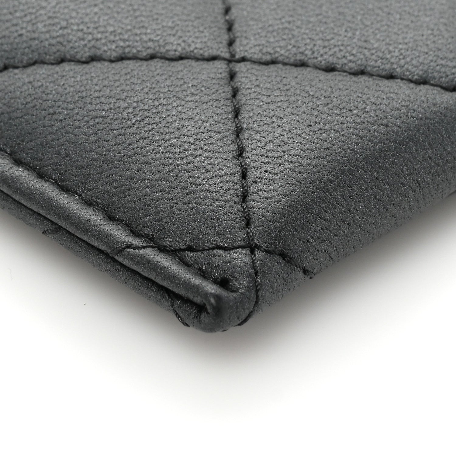 Chanel Pearly Lambskin Quilted Card Holder So Black 11 of 12