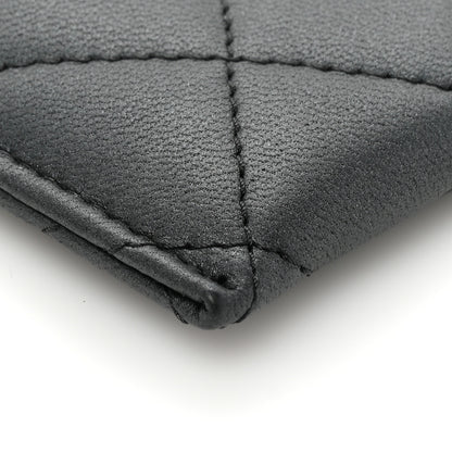 Chanel Pearly Lambskin Quilted Card Holder So Black 11 of 12