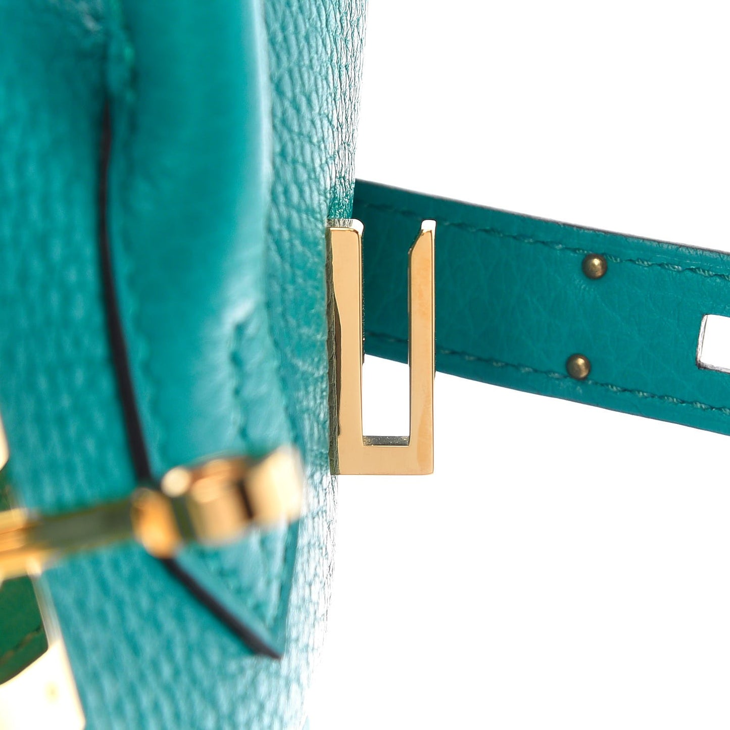 Taurillon Clemence Birkin 30 Bleu Paon