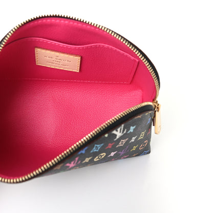 Louis Vuitton Monogram Multicolor Cosmetic Pouch Black Grenade 5 of 8