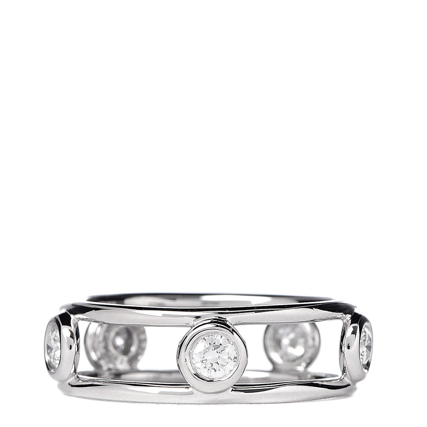 Platinum Diamond Elsa Peretti Diamonds by the Yard Ring 48 4.5