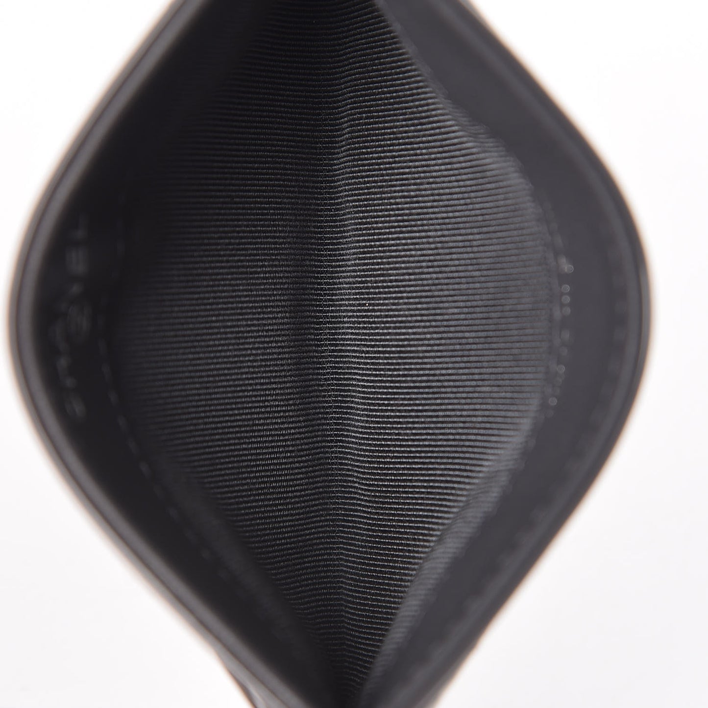 Patent Calfskin Quilted Card Holder Dark Grey