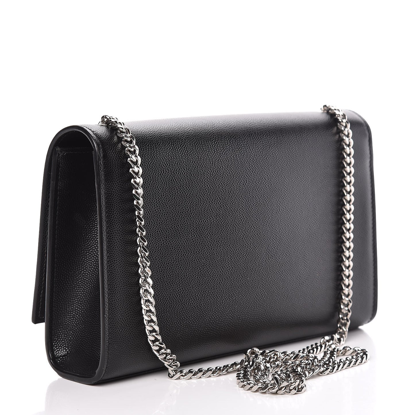 Grain De Poudre Medium Classic Monogram Kate Satchel Black