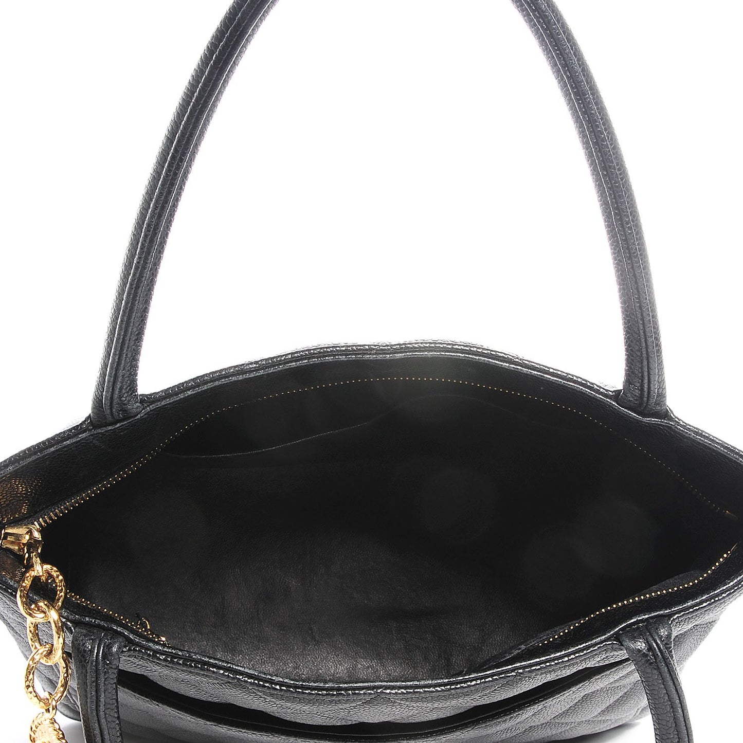 Caviar Medallion Tote Black