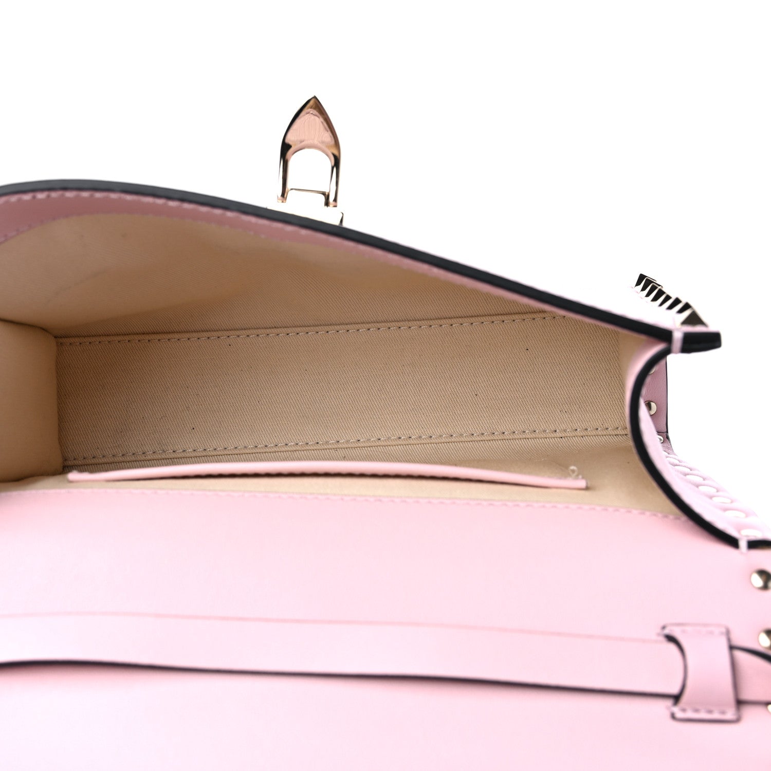 Valentino Garavani Vitello Medium Rockstud Flip Lock Crossbody Bag Rose Quartz 5 of 8