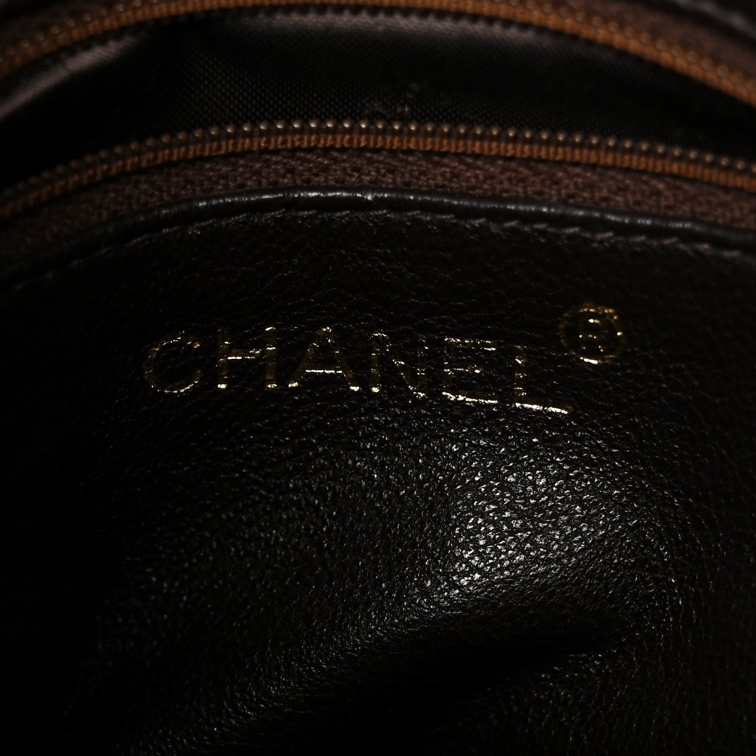 Chanel Caviar Chevron Quilted Tassel Camera Case Brown 6 of 14