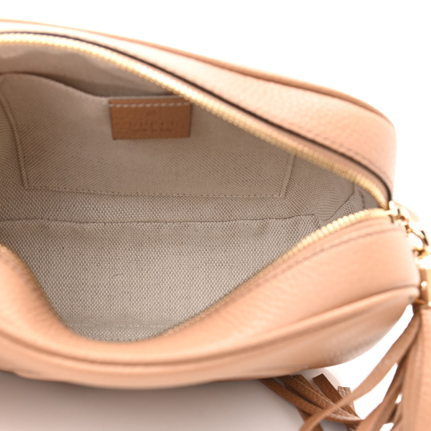 Gucci Pebbled Calfskin Small Soho Disco Bag Camelia 5 of 11
