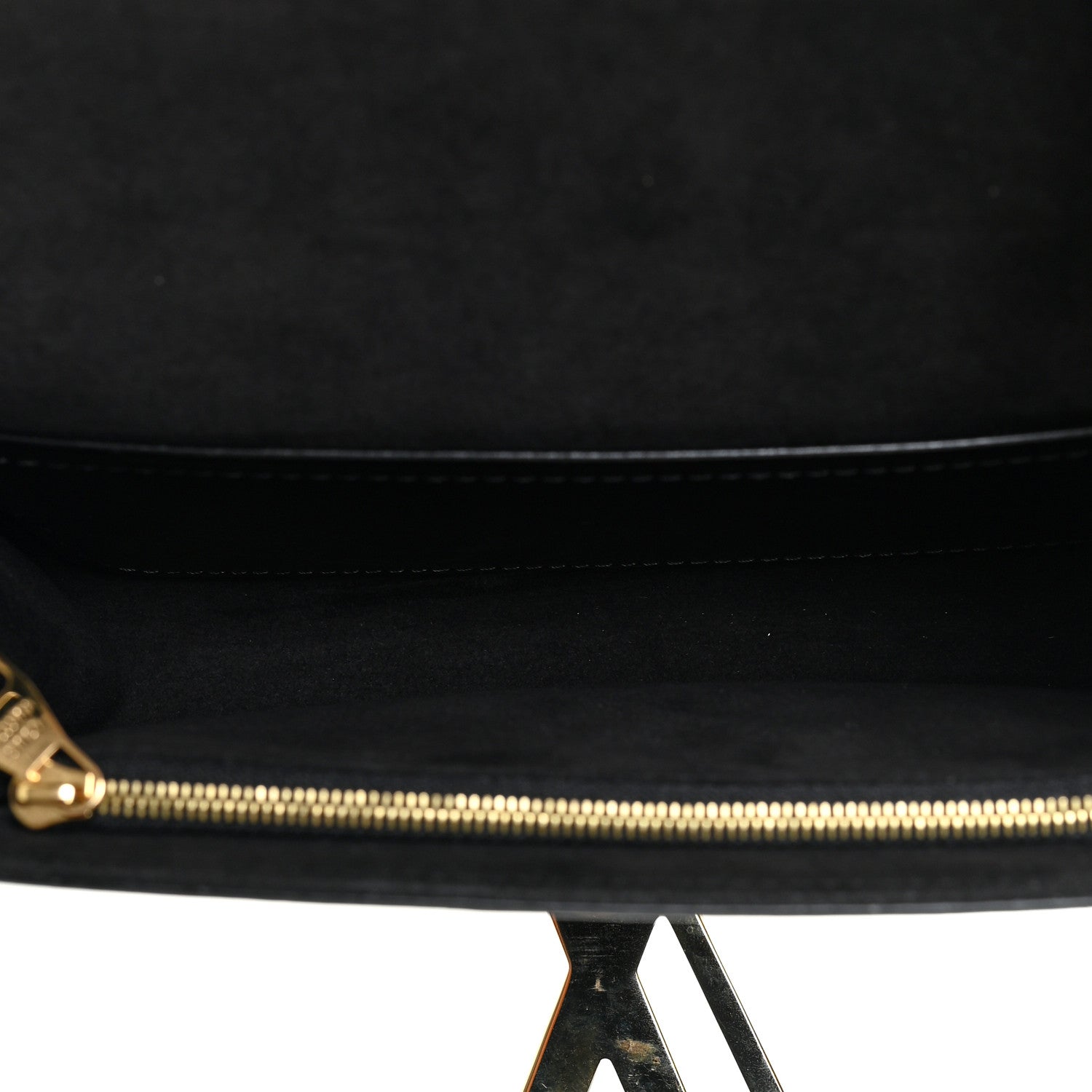 Louis Vuitton Calfskin Chain Louise MM Black 5 of 14