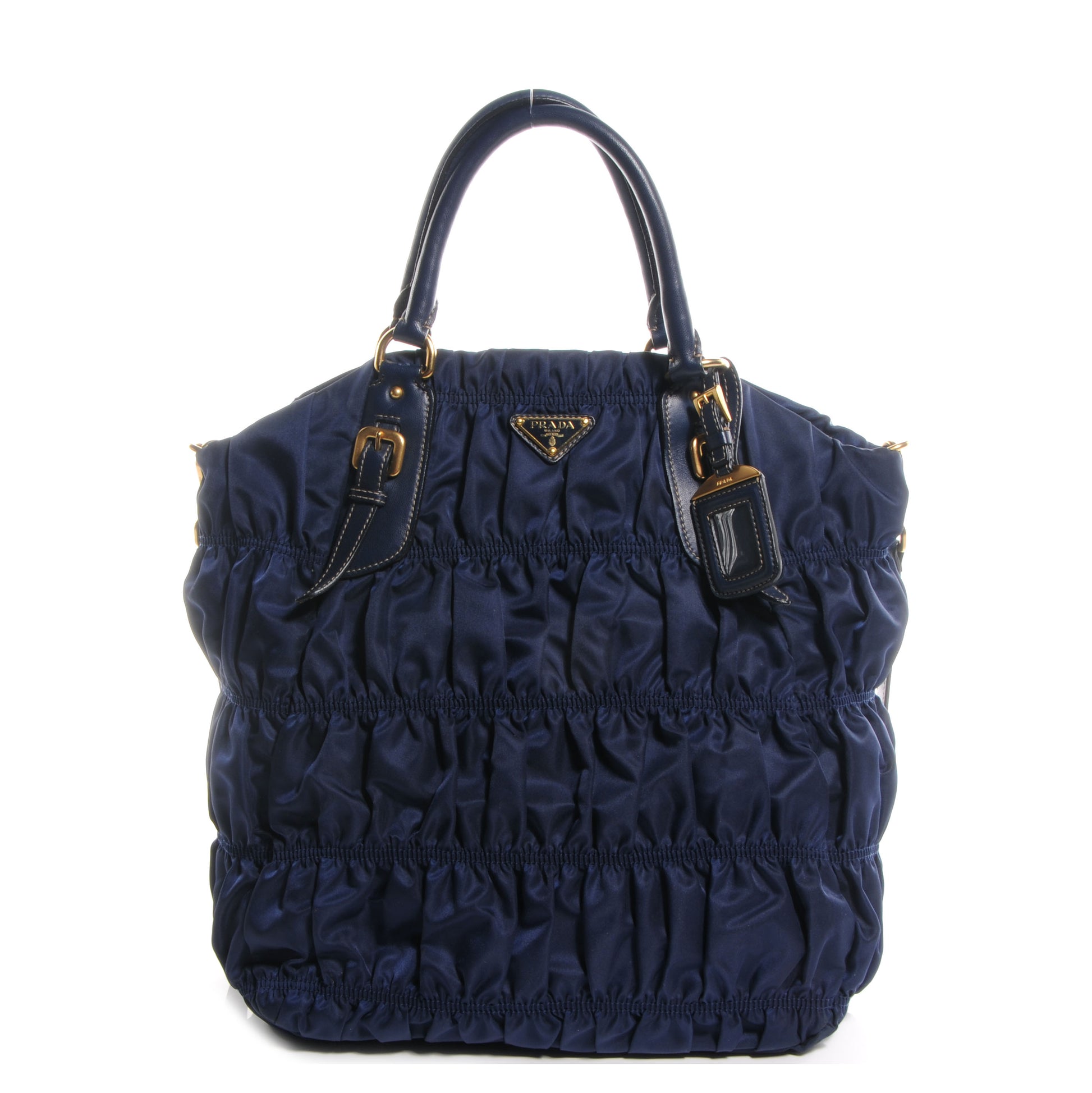 Prada Tessuto Nylon Gaufre Tote Baltico 1 of 9