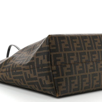 Fendi Zucca Spalmati Patent Baguette Print Medium Roll Tote Tobacco 9 of 14