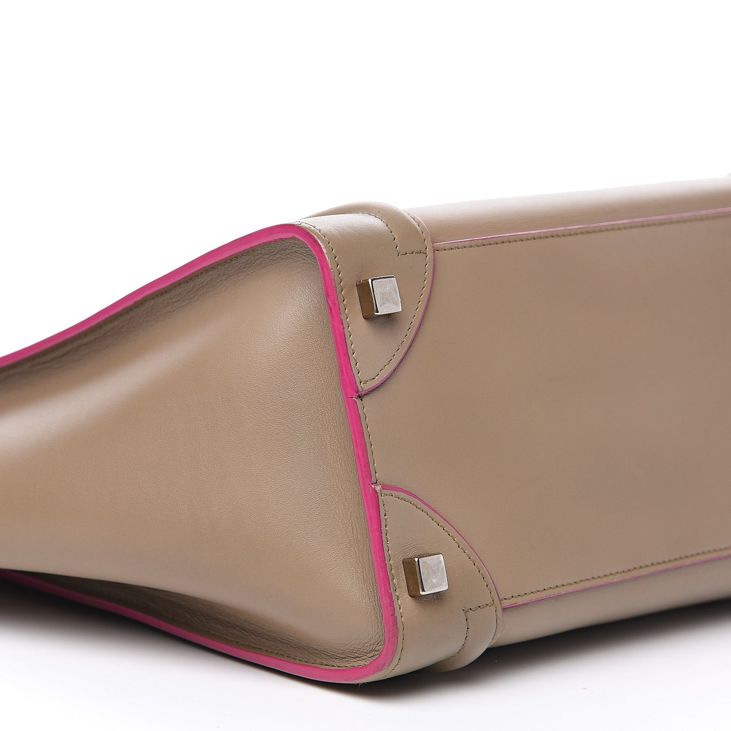 Palmelato Calfskin Micro Luggage Beige