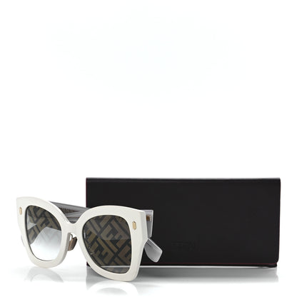Fendi Acetate FF Sunglasses FF 0434/G/S White Gold 7 of 7