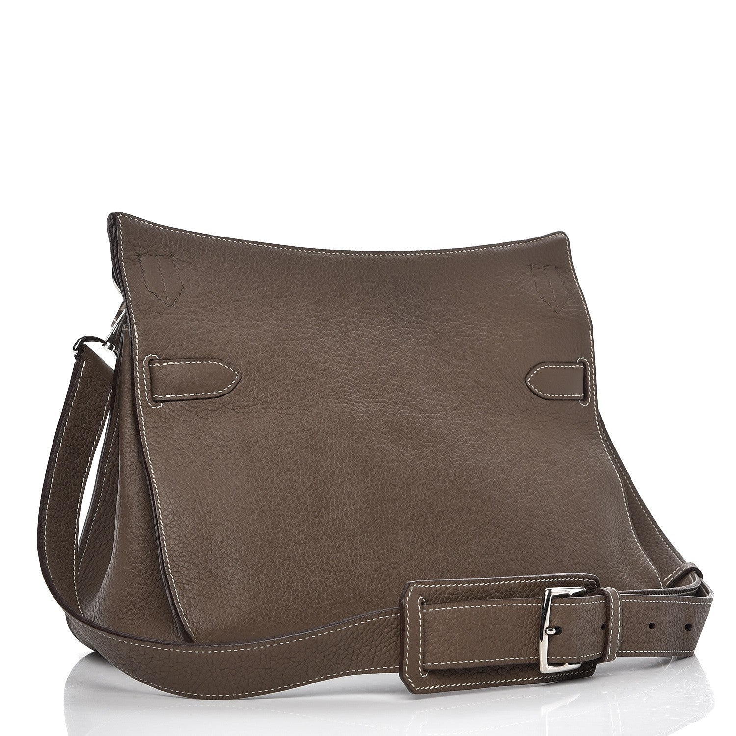 Hermes Taurillon Clemence Jypsiere 34 Etoupe 3 of 9