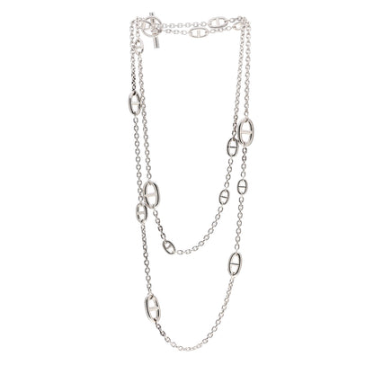 Hermes Sterling Silver Farandole Necklace 120 3 of 6