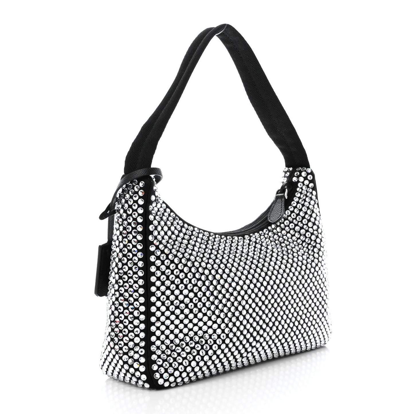 Satin Crystal Mini Re-Edition 2000 Bag Cristal