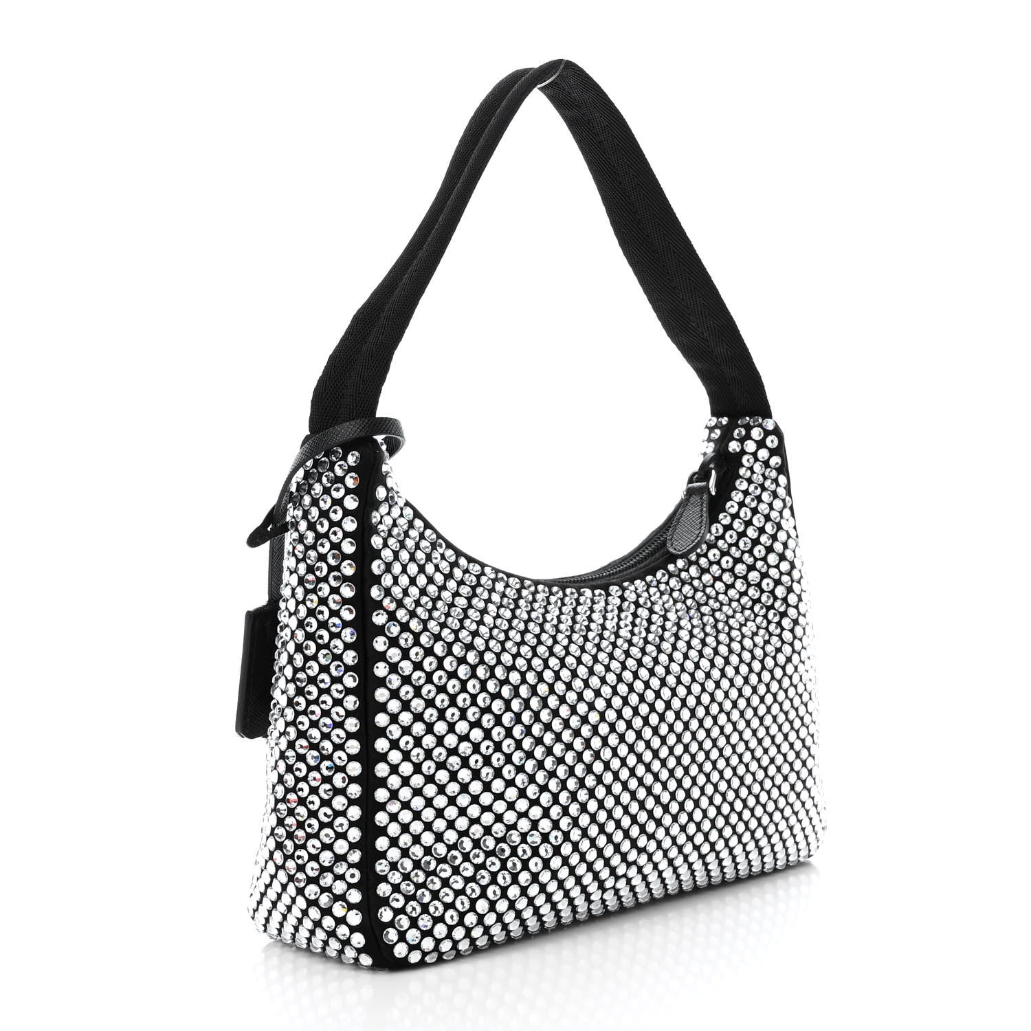 Prada Satin Crystal Mini Re-Edition 2000 Bag Cristal 3 of 10