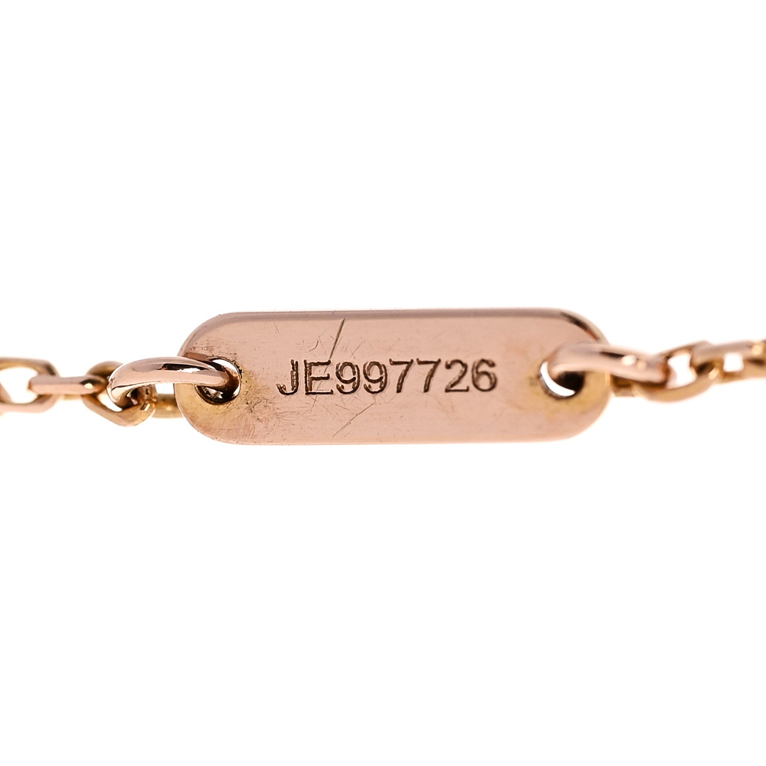 Van Cleef & Arpels 18K Rose Gold Carnelian Sweet Alhambra Bracelet 4 of 5