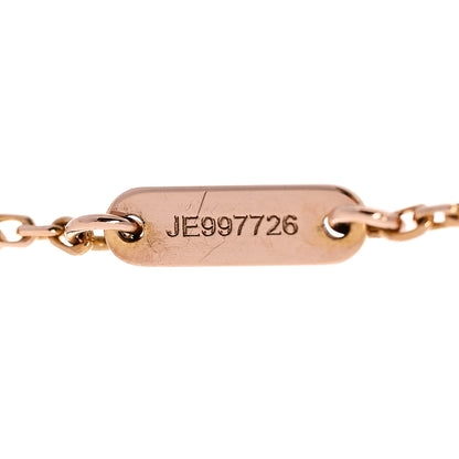 Van Cleef & Arpels 18K Rose Gold Carnelian Sweet Alhambra Bracelet 4 of 5