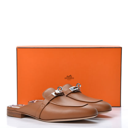 Hermes Calfskin Oz Mules 35.5 Palissandre 10 of 10