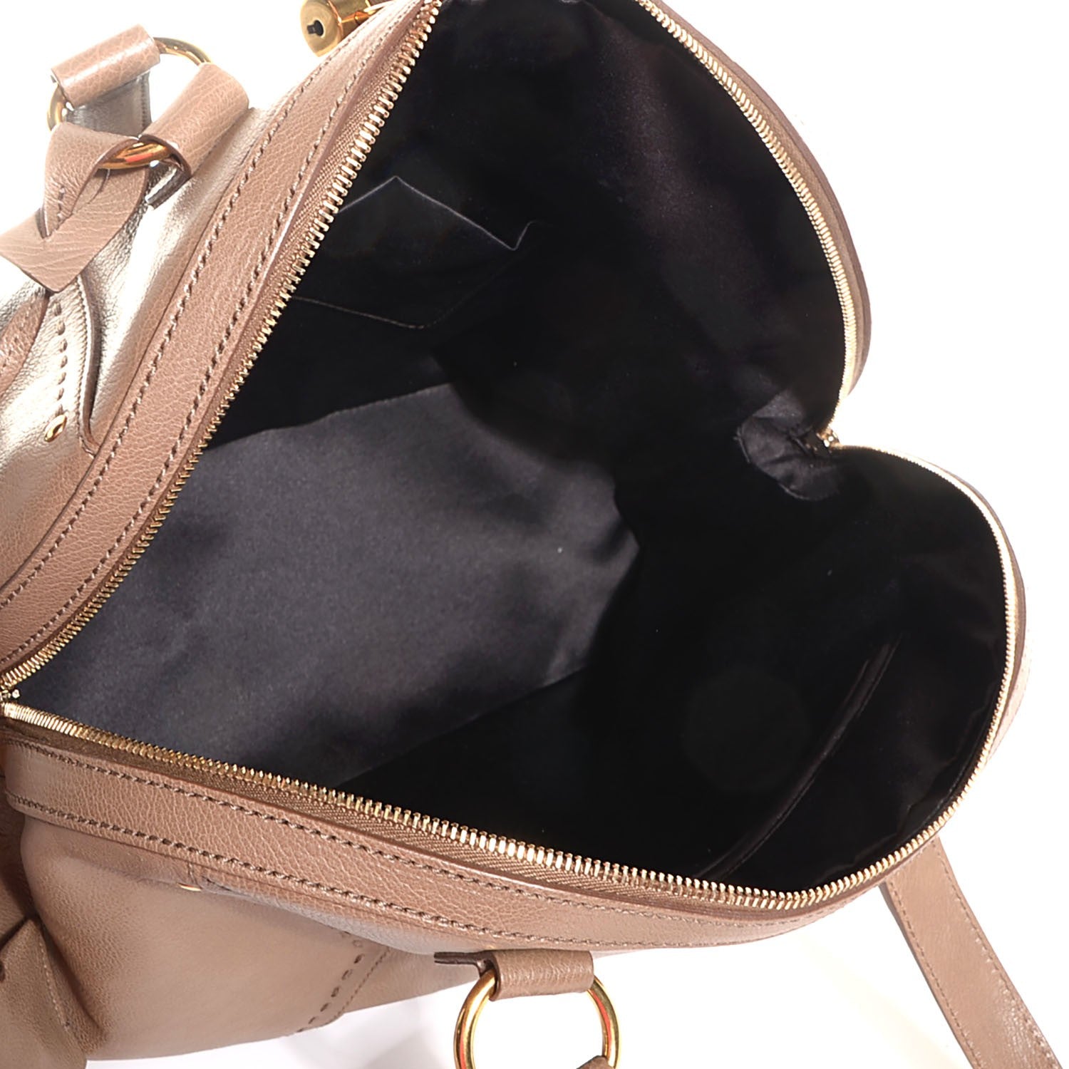 Saint Laurent Calfskin Oversized Muse Dark Beige 5 of 8