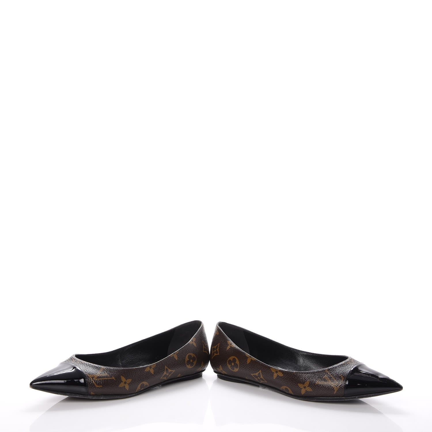 Louis Vuitton Patent Monogram Fetish Ballerina Flats 37 6 of 13
