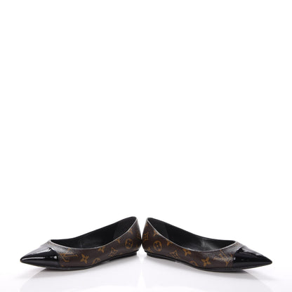 Louis Vuitton Patent Monogram Fetish Ballerina Flats 37 6 of 13