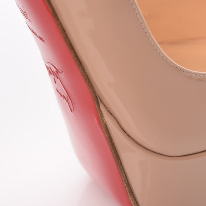 Christian Louboutin Patent Banane 140 Pumps 38.5 Nude 7 of 10