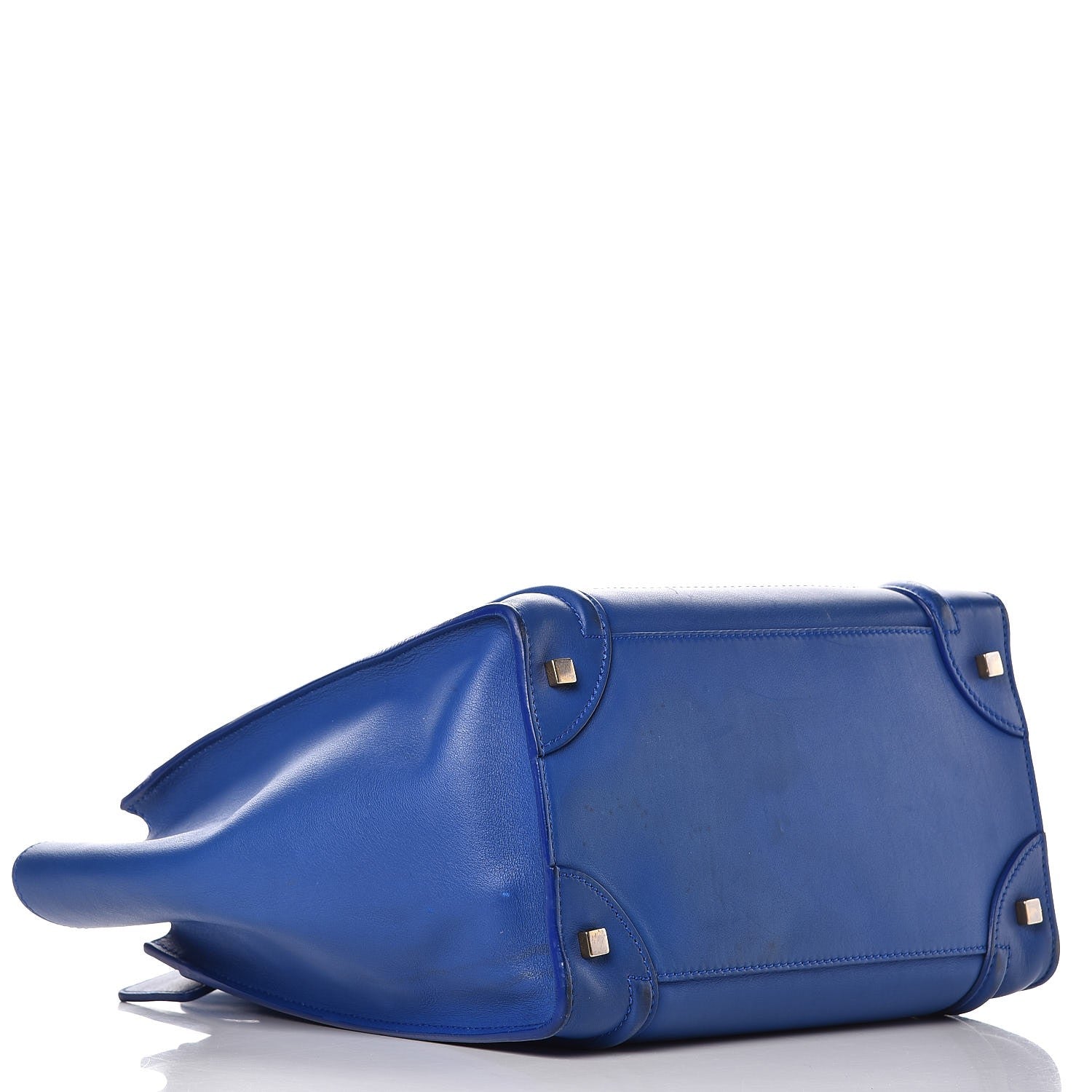 Celine Smooth Calfskin Mini Luggage Royal Blue 4 of 28