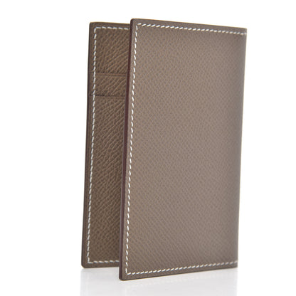 Hermes Epsom MC2 Euclide Card Holder Case Etoupe 3 of 7